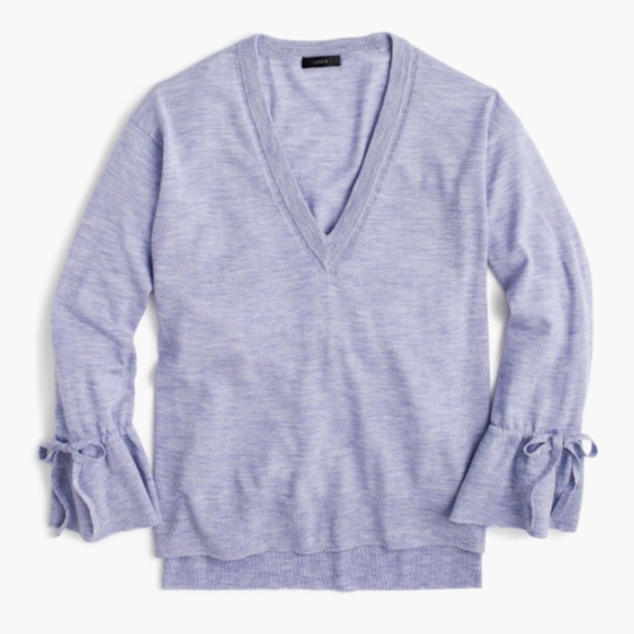 J. Crew Tops - 🔥LAST J.Crew Merino Sweater Drawstring Sleeves